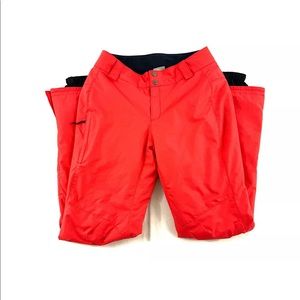 Columbia Omni Tech Red Ski Pants Size Small